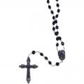  Black Plastic Rosary (100pc) 