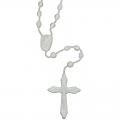  White Plastic Rosary (100pc) 