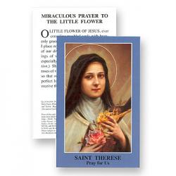 \"Miraculous Prayer to the Little Flower\" Prayer/Holy Card (Paper/100) 
