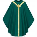 Green Gothic Chasuble - Brugia Fabric 