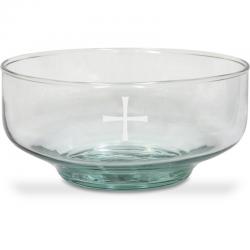  Glass Bowl Paten - 5 7/8\" Ht 