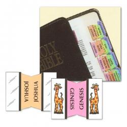  Bible Indexing Tabs: Rainbow & Noah\'s Ark Theme: 7\" to 12\" (2 pc) 