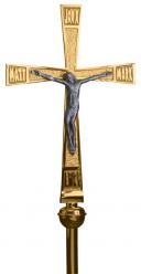  Processional Crucifix | 91” | Bronze Or Brass | Gospel Names 