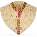  White Chasuble - Christ the King - Moire Fabric 