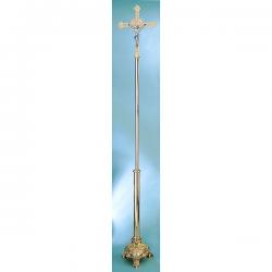  Processional Crucifix | 16\" | Bronze Or Brass | Ornate 