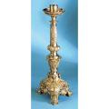  Paschal Candlestick | 28" | Brass Or Bronze | Ornate Column & Base 