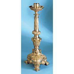  Paschal Candlestick | 28\" | Brass Or Bronze | Ornate Column & Base 