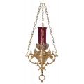  Hanging Sanctuary Wall Lamp | 51" | Brass Or Bronze | Ornate Design 