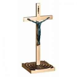  Altar Crucifix | 12\" | Brass Or Bronze | Square Base 