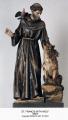  St. Francis of Assisi w/Wolf Statue in Fiberglass, 48"H 