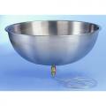  Basin For Baptismal Font | 13-1/4" Dia | 5-1/2" Depth | Stainless Steel | Removable 