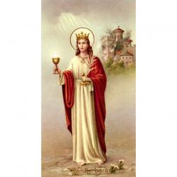  \"St. Barbara\" Prayer/Holy Card (Paper/100) 