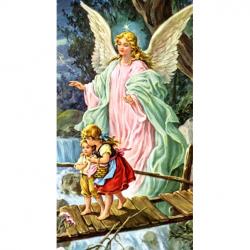  \"Guardian Angel Crossing Bridge\" Prayer/Holy Card (Paper/100) 