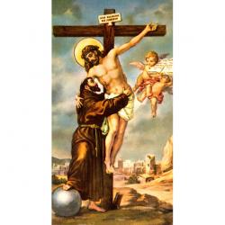  \"Crucifixion with St. Francis\" Prayer/Holy Card (Paper/100) 