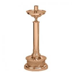  Paschal Candlestick | 28\" | Brass Or Bronze | Round Column & Base | 12\" Base Dia 