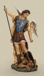  St. Michael the Archangel Statue in a Resin/Stone Mix, 26 1/2\"H 
