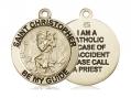  St. Christopher/Priest Neck Medal/Pendant Only 