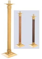  Paschal Candlestick | 48\" | Brass Or Bronze | Square Column & Base 