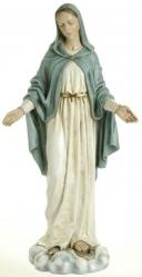  Our Lady of Grace Statue in a Resin/Stone Mix, 23 1/2\"H 