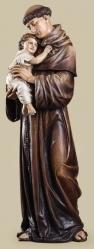  St. Anthony w/Child Statue - Resin/Stone Mix, 37.5\"H 