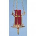  Sanctuary Lamp | Hanging | Brass Or Bronze | Includes Chain 
