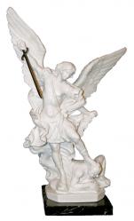  St. Michael the Archangel Statue in Alabaster, 9.5\" 