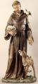  St. Francis of Assisi Statue in a Resin/Stone Mix, 36 1/2"H 