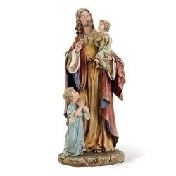  Jesus with Children Statue 10\" 