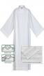  Front Wrap Adult/Clergy Alb With Velcro Closure (Flax/Poly Blend) 