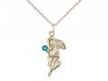  Guardian Angel Neck Medal/Pendant w/Zircon Stone Only for December 