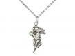  Guardian Angel Neck Medal/Pendant w/Peridot Stone Only for August 