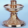  Altar Candlestick | 5" | Brass Or Bronze | Round Base 