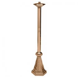  Floor Candlestick | 44\" | Brass Or Bronze | Hexagonal Column & Base 