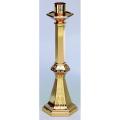  Processional Candlestick | 44" | Bronze Or Brass | Embellished Hexagonal Base 