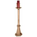  Floor Sanctuary Lamp | 48" | Bronze Or Brass | Hexagonal Column & Base 