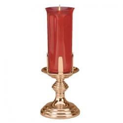  Altar Sanctuary Lamp | 7\" | Brass Or Bronze | Round Base 