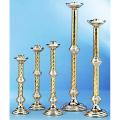  Altar Candlestick | 9 Sizes | Brass Or Bronze | Round Base & Column 