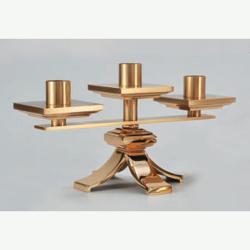  3, 5, 7 Lite Combination Finish Bronze Altar Candelabra: 4414 Style - 7.5\" Ht 