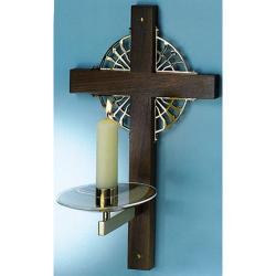  Consecration Candleholder | 12\" X 20\" | Bronze Or Brass | 1-1/2\" Socket 