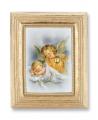 GUARDIAN ANGEL GOLD STAMPED PRINT IN GOLD FRAME 