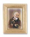  ST. PIO GOLD STAMPED PRINT IN GOLD FRAME 
