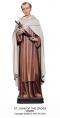  St. John of the Cross Statue in Linden Wood, 36" & 48"H 