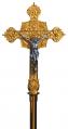  Processional Crucifix | 74” | Bronze Or Brass | Embellished Cross 