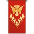  Red Ambo/Lectern Cover - Holy Spirit/Flames Motif - Omega Fabric 