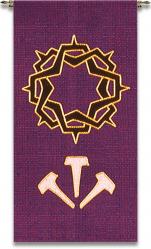  Purple Tapestry - Passion Motif - Omega Fabric 