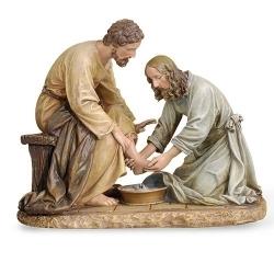  Jesus Washing the Feet Statue 6.5\" 