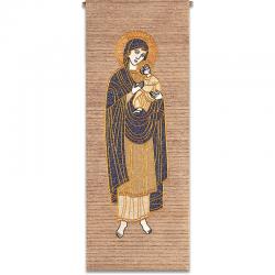  White Tapestry - Marian Motif - Omega Fabric 