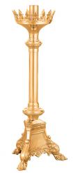  Paschal Candlestick | 28\" | Brass Or Bronze | Round Crown Bobeche 