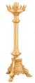  Paschal Candlestick | 28" | Brass Or Bronze | Round Crown Bobeche 