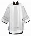  Tailored Wash & Wear Priest/Clergy Surplice w/Square Neck/Yoke 